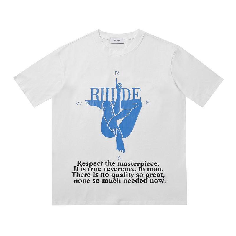 Rhude T-shirt Leopard Print Short Sleeve T-shirt